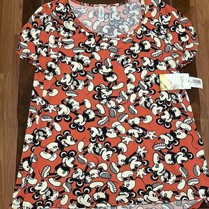 NWT LuLaRoe Disney Collection Mickey Classic T large